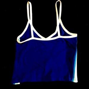 Blue crop top